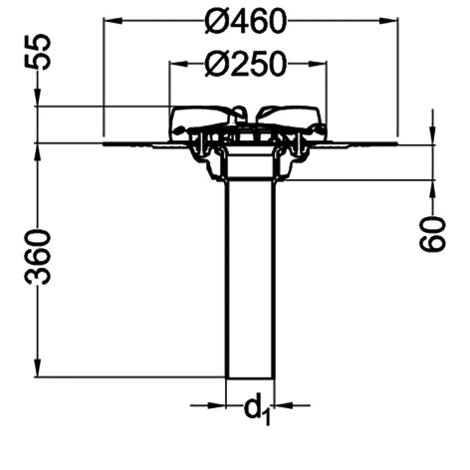 Roof outlet Akasison XL75 C