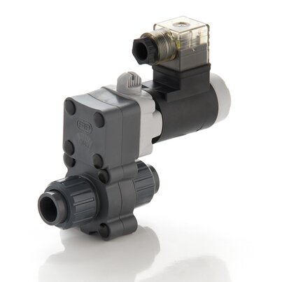 S22IV - 230V AC - true union 2-way solenoid valve