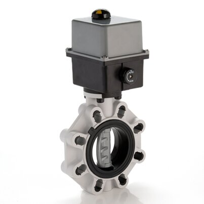 FKOC/CE 24V AC/DC LUG ISO-DIN - Electrically actuated butterfly valve DN 65:100