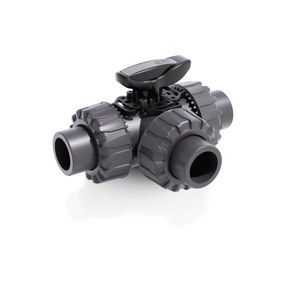 TKDAV - DUAL BLOCK® 3-way ball valve DN 10:50