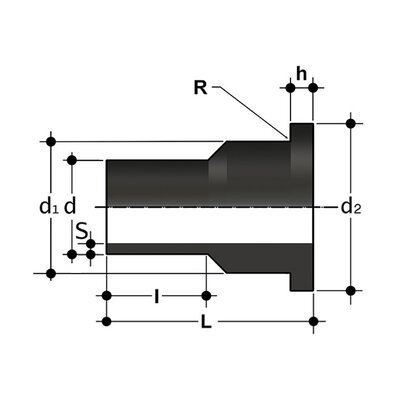 QBXE SDR 11 - Stub flange