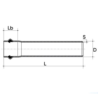 Pressure pipe VDA PN8