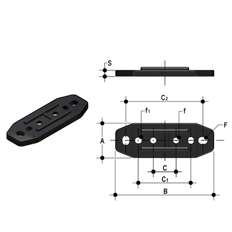 PMKD Wall mounting plate