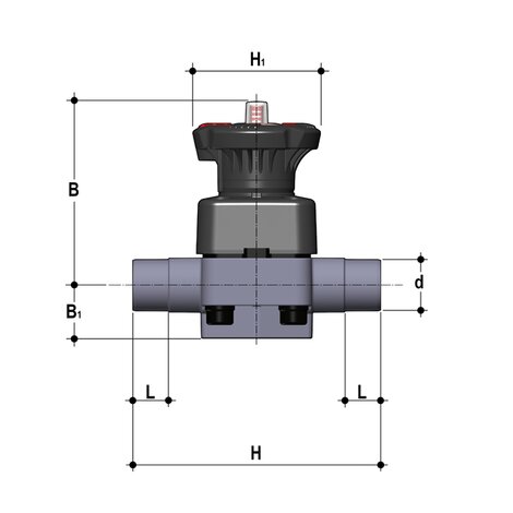 DKDM - DIALOCK® 2-way diaphragm valve DN 15:65