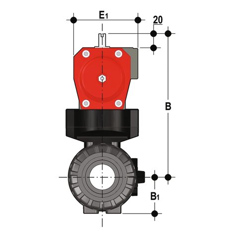 Citate obișnuite - Supapă cu bilă cu 2 căi DUAL BLOCK® acționată pneumatic DN 10:50