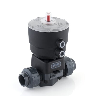 DKOAV/CP DA - Supapă cu diafragmă cu 2 căi acționată pneumatic PN 10 DN 15:65