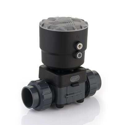 DKBDV/CP NC - Supapă cu diafragmă cu 2 căi acționată pneumatic PN6 DN 15:65