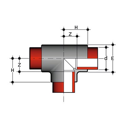 TIM - Fitting for socket welding, Tee