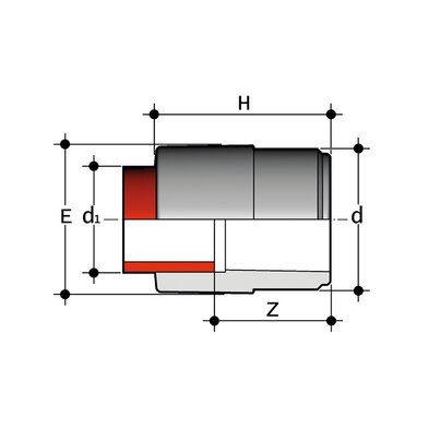 RIM - Fitting for socket welding, reducer