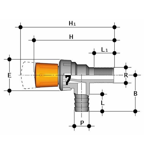 RMRPV - Robinet cu diafragma DN 15