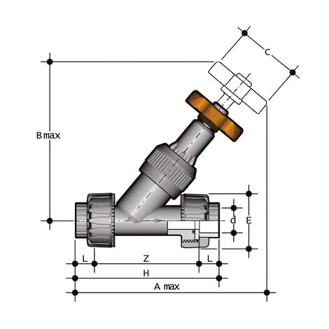 VVUIV - Angle seat valve DN 10:50