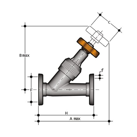 VVOV - Angle seat valve DN 10:50