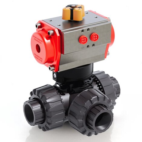 TKDGV/CP DA - Pneumatically actuated ball valve DN 10:50