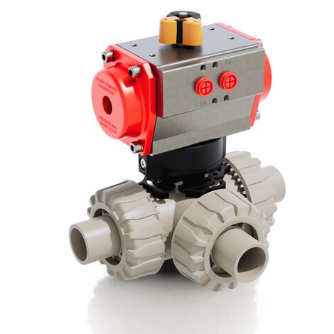 LKDDM/CP DA - Pneumatically actuated ball valve DN 10:50