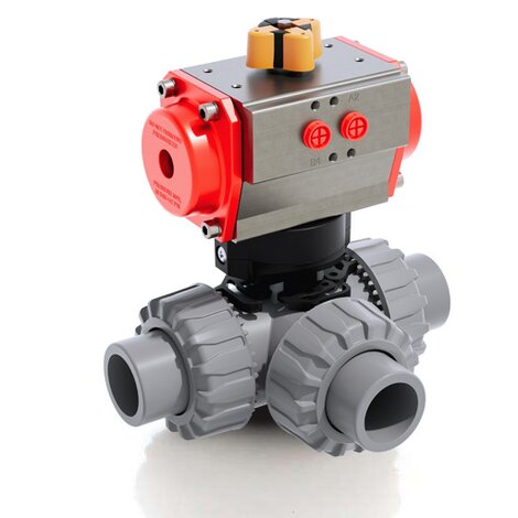 TKDAC/CP SA - Pneumatically actuated ball valve DN 10:50