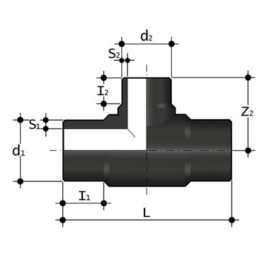 TRBE SDR11 - 90° reducing Tee