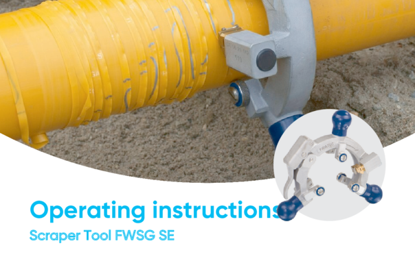 Scraper tool for pipe ends and saddle areas 2 IPS - 12 IPS