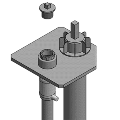 Purge stack for venting gas pipes