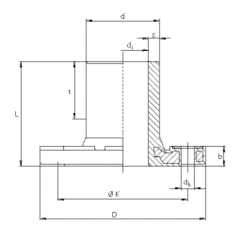 Full faced flange (spigot fitting)