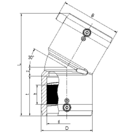 Elbow 30°, SDR 11