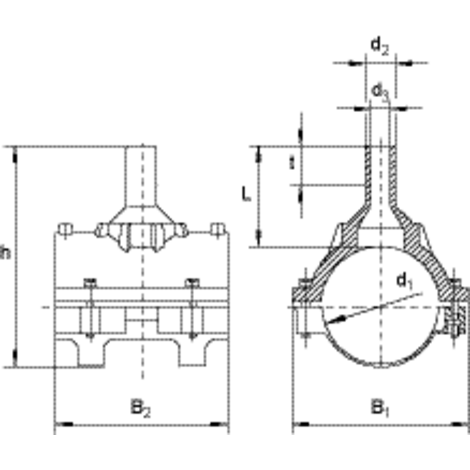 Saddle with spigot, SDR 11